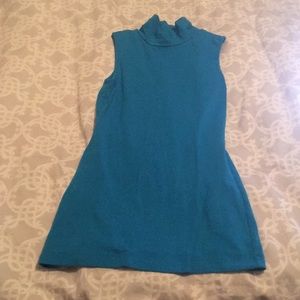 Express right blue high neck tank